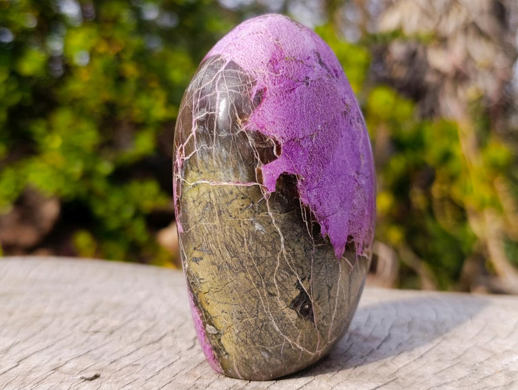Polished Rare Stichtite Standing Display Piece x 1 From Barberton, South Africa