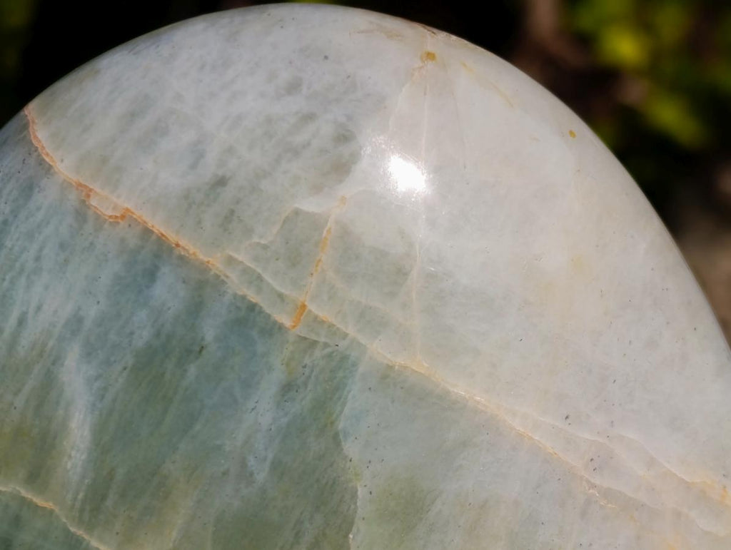 Polished Garnierite Nickel Moonstone Standing Display Piece x 1 From Madagascar