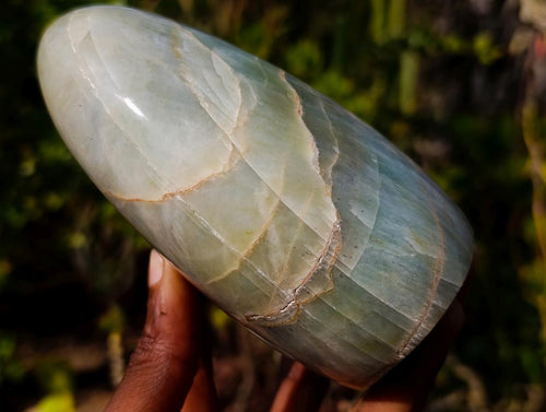 Polished Garnierite Nickel Moonstone Standing Display Piece x 1 From Madagascar