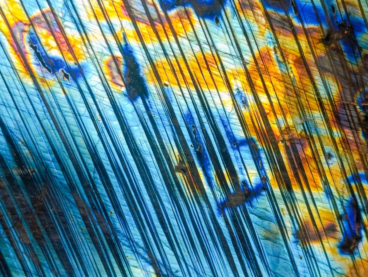 Polished Blue Flash Labradorite Standing Display Piece x 1 From Tulear, Madagascar