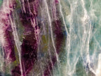 Polished Large Translucent Watermelon Fluorite Slice x 1 From Uis, Namibia
