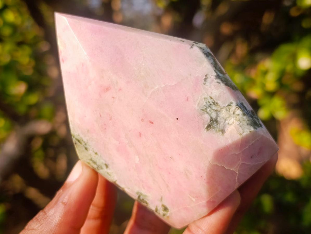 Polished Rare Thulite Display Crystal x 1 From Mozambique