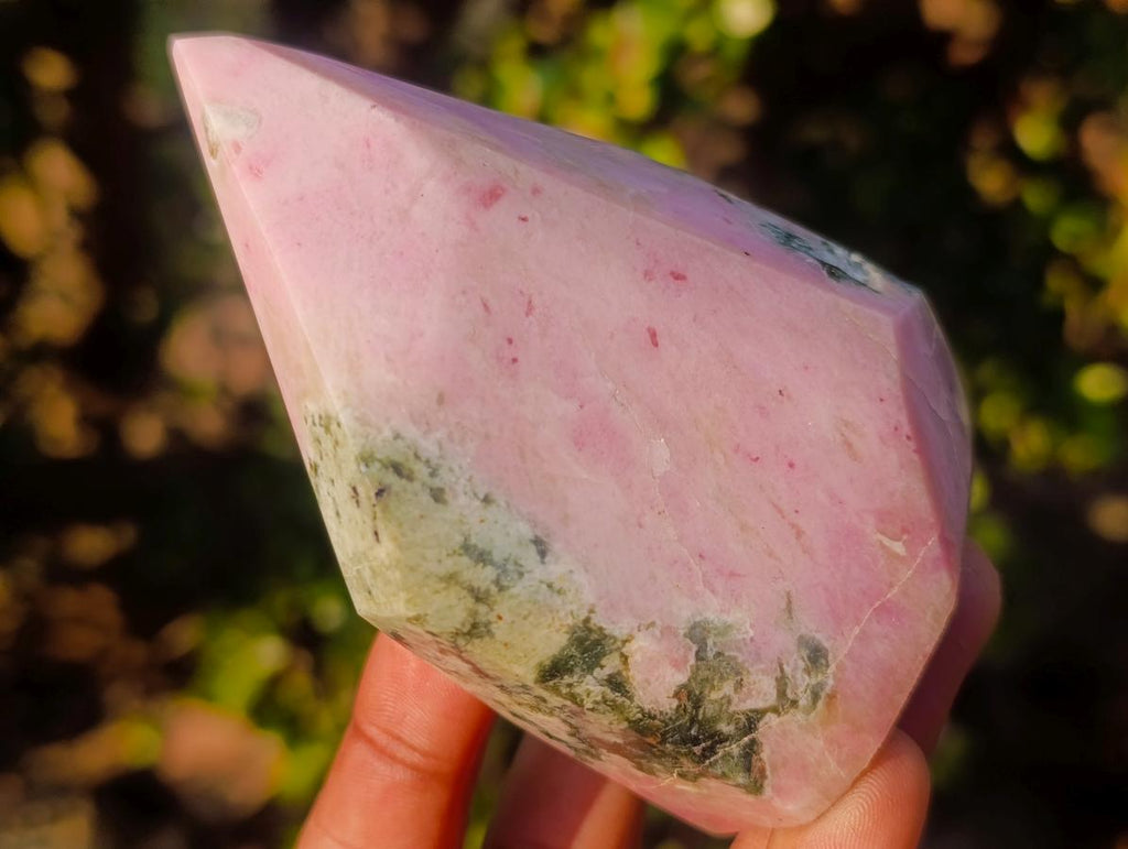 Polished Rare Thulite Display Crystal x 1 From Mozambique