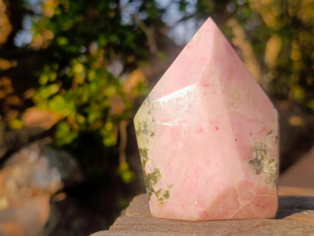 Polished Rare Thulite Display Crystal x 1 From Mozambique
