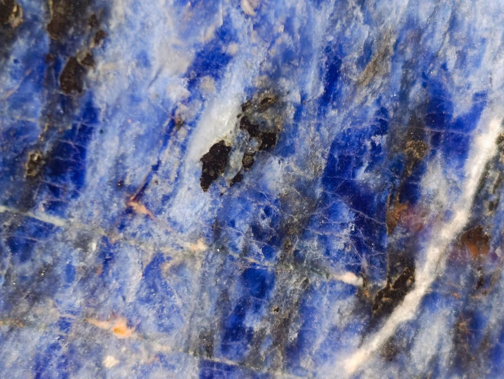 Polished Blue Sodalite Standing Display Piece x 1 From Kunene, Namibia
