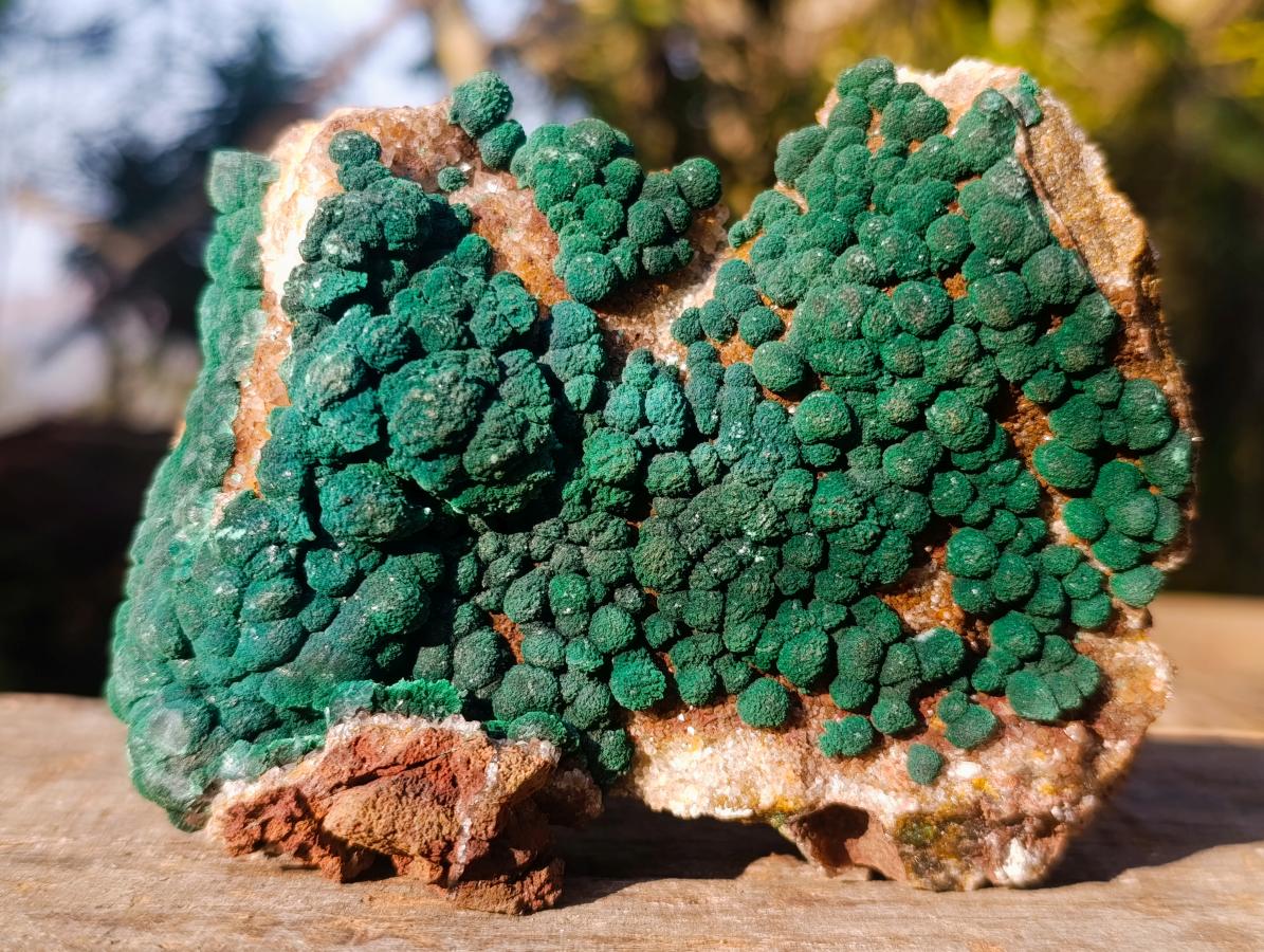 Natural Crystalline Ball Malachite Specimen x 1 From Mindingi Mine, Congo