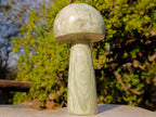 Polished Large African Butter Jade Mushroom Sculpture x 1 From South Africa