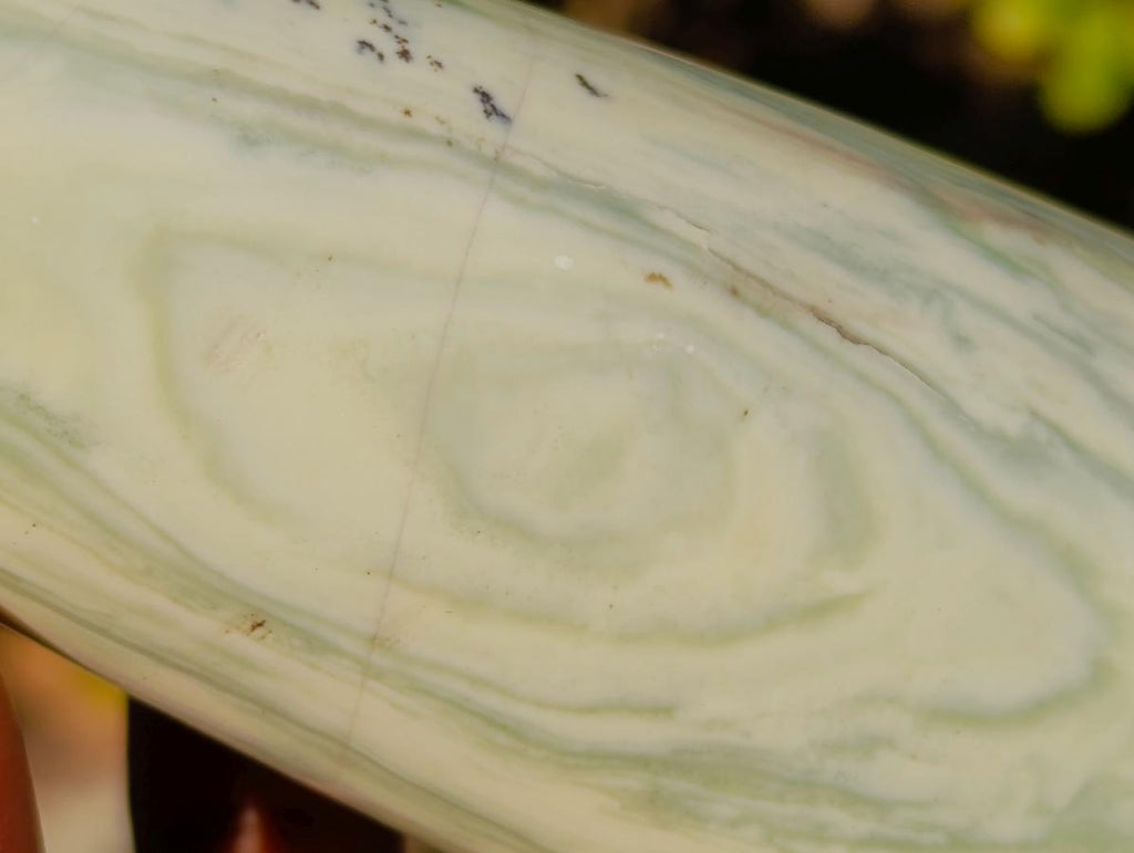 Polished Large African Butter Jade Mushroom Sculpture x 1 From South Africa