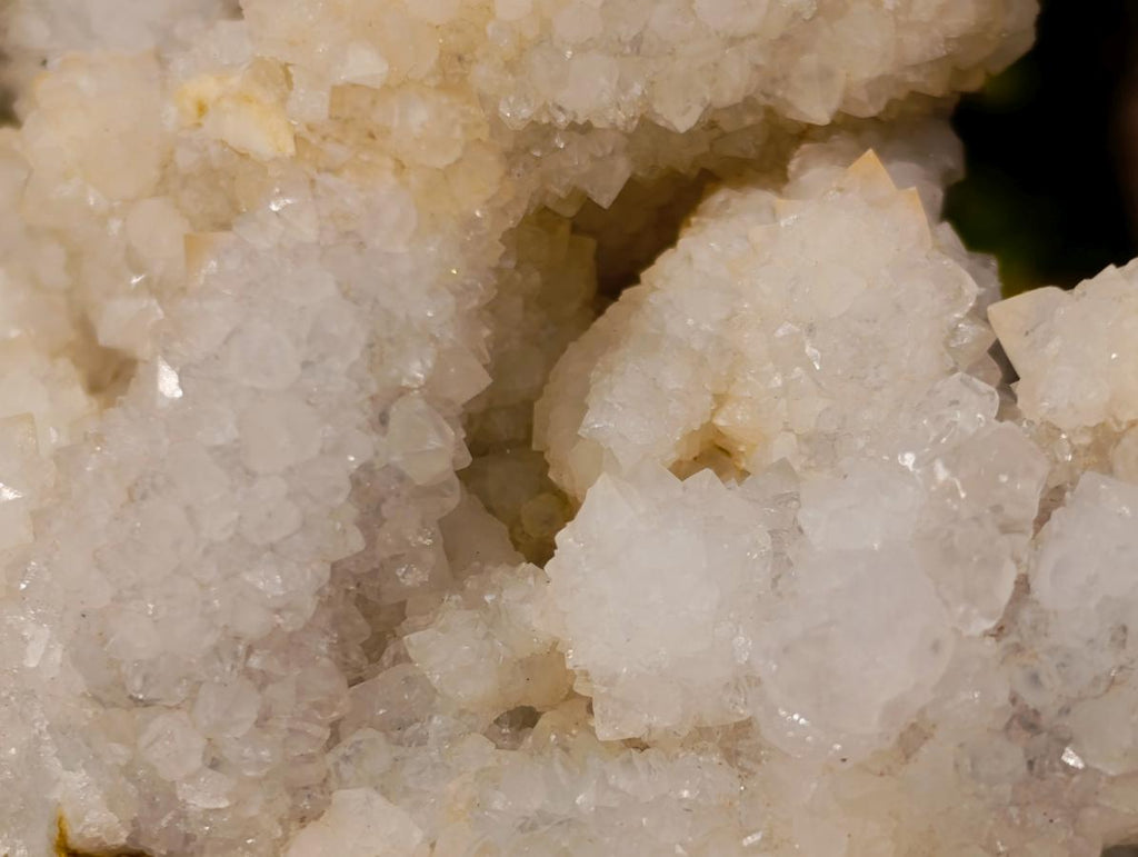 Natural Rare Lesotho Snow Finger Quartz Crystal Cluster with Calcite x 1 From Lesotho