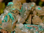 Natural Large Cabinet Size Bladed Barite Specimen with Malachite x 1 From Shinkolobwe Mine, Congo
