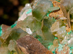 Natural Large Cabinet Size Bladed Barite Specimen with Malachite x 1 From Shinkolobwe Mine, Congo