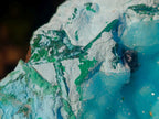 Natural Cabinet Size Drusy Coated Botryoidal Chrysocolla Specimen on Dolomite x 1 From Likasi, Congo