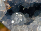 Polished and Natural Blue Celestite Geode Display Crystal x 1 From Sakoany, Madagascar