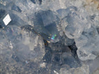 Polished and Natural Blue Celestite Geode Display Crystal x 1 From Sakoany, Madagascar