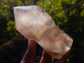 Polished Large Smokey Sceptre Window Quartz Crystal with Specular Hematite Inclusions x 1 From Akansobe, Madagascar