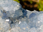 Polished and Natural Blue Celestite Geode Display Crystal x 1 From Sakoany, Madagascar