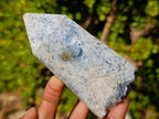 Polished and Natural Blue Celestite Geode Display Crystal x 1 From Sakoany, Madagascar