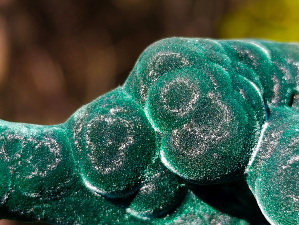 Natural Exquisite Velvet Stalactite Malachite Specimen x 1 From Kasompe, Congo
