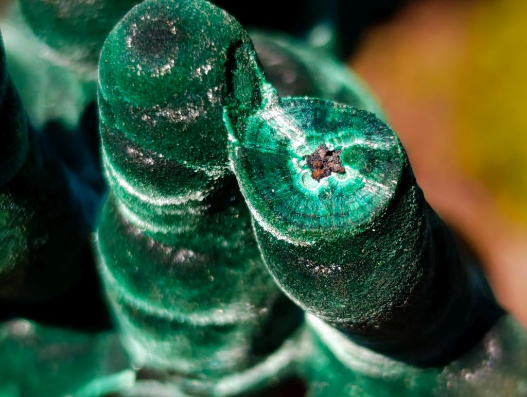 Natural Exquisite Velvet Stalactite Malachite Specimen x 1 From Kasompe, Congo