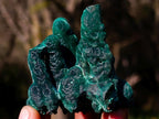 Natural Exquisite Velvet Stalactite Malachite Specimen x 1 From Kasompe, Congo