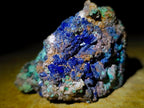 Natural Ultra Rare Azurite Specimen with Malachite on Dolomite x 1 From Mashamba East Mine, Congo