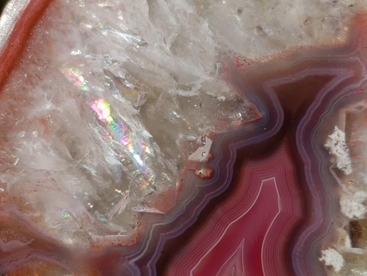Polished Matching Trio of Red Shashe River Agate Slices with Natural Edging x 1 From Shashe River, Zimbabwe