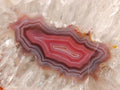 Polished Matching Trio of Red Shashe River Agate Slices with Natural Edging x 1 From Shashe River, Zimbabwe