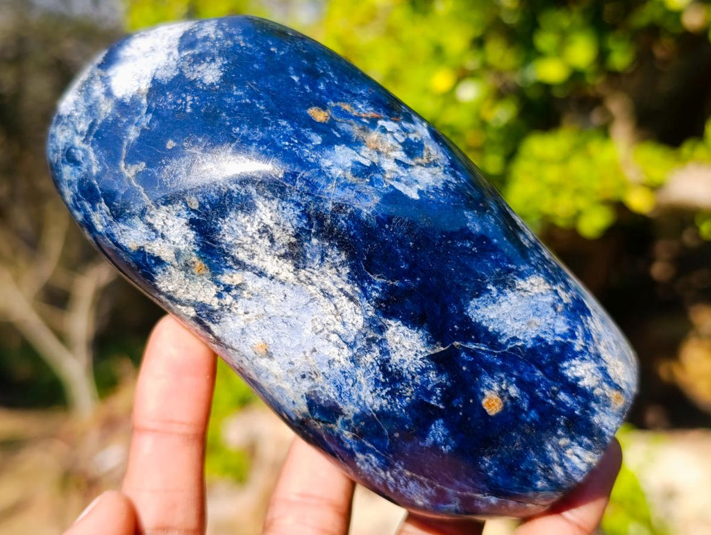 Polished Super Rare Deep Blue Dumortierite Standing Display Piece x 1 From Madagascar