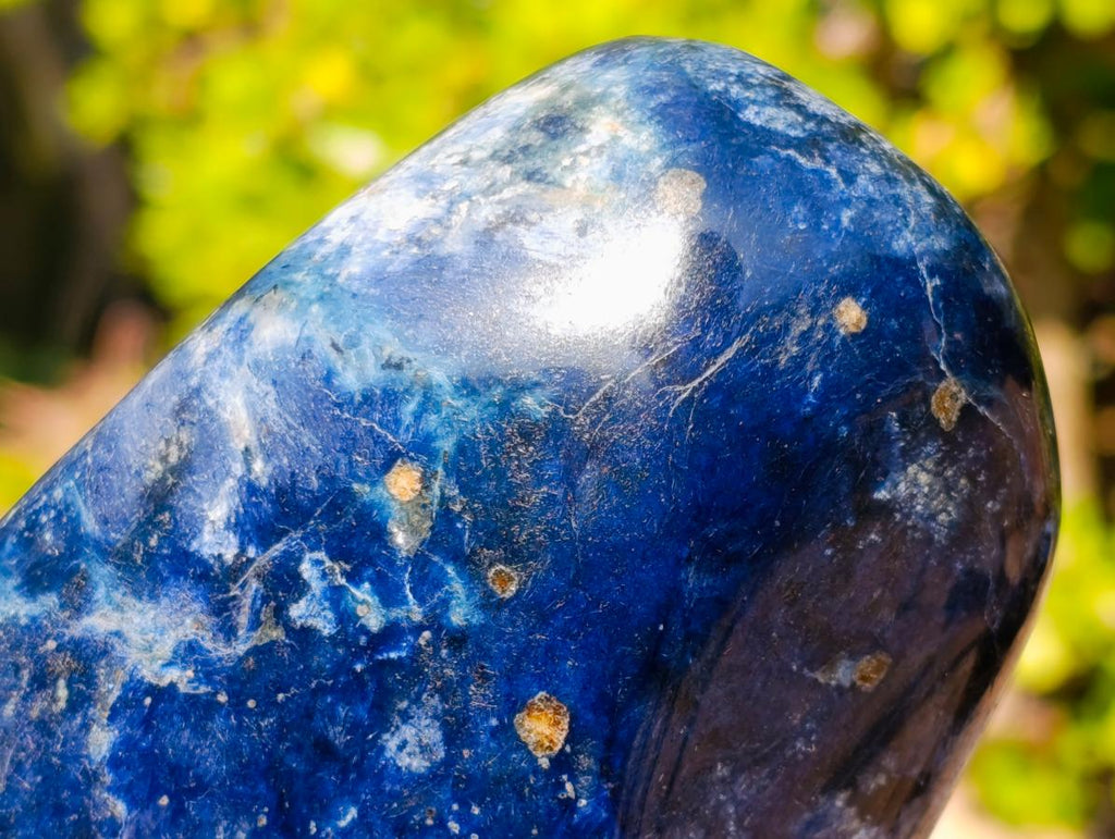 Polished Super Rare Deep Blue Dumortierite Standing Display Piece x 1 From Madagascar