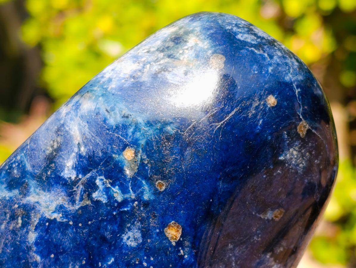Polished Super Rare Deep Blue Dumortierite Standing Display Piece x 1 From Madagascar