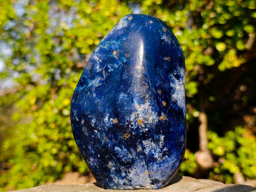 Polished Super Rare Deep Blue Dumortierite Standing Display Piece x 1 From Madagascar