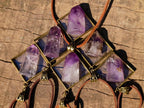 Hand Made Window Amethyst Crystal Necklace - Sold Per Item - From Akansobe, Madagascar