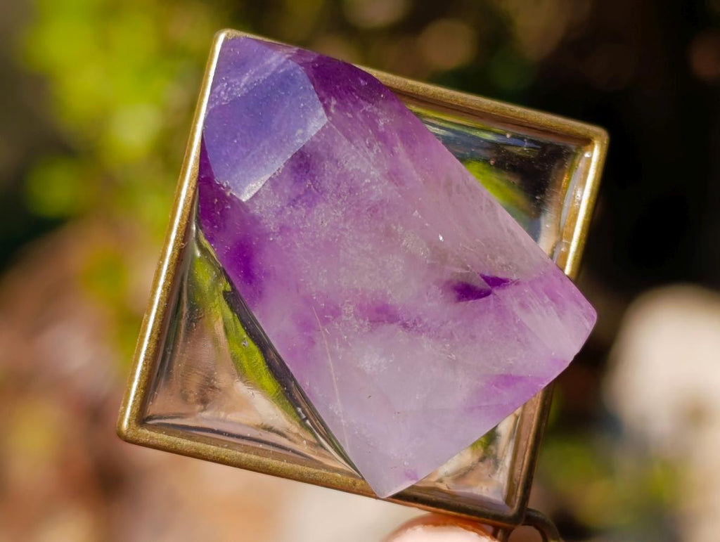 Hand Made Window Amethyst Crystal Necklace - Sold Per Item - From Akansobe, Madagascar