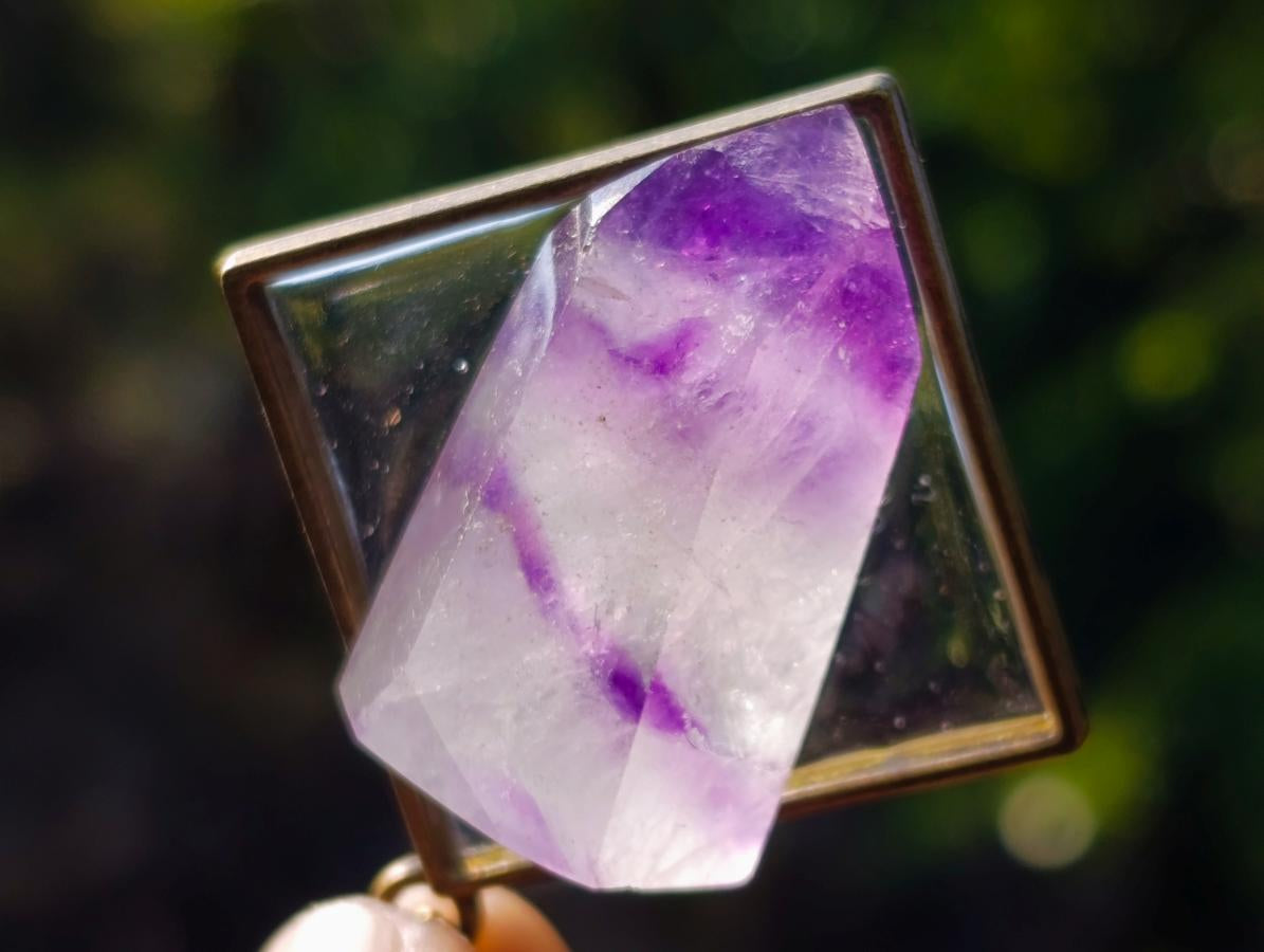 Hand Made Window Amethyst Crystal Necklace - Sold Per Item - From Akansobe, Madagascar
