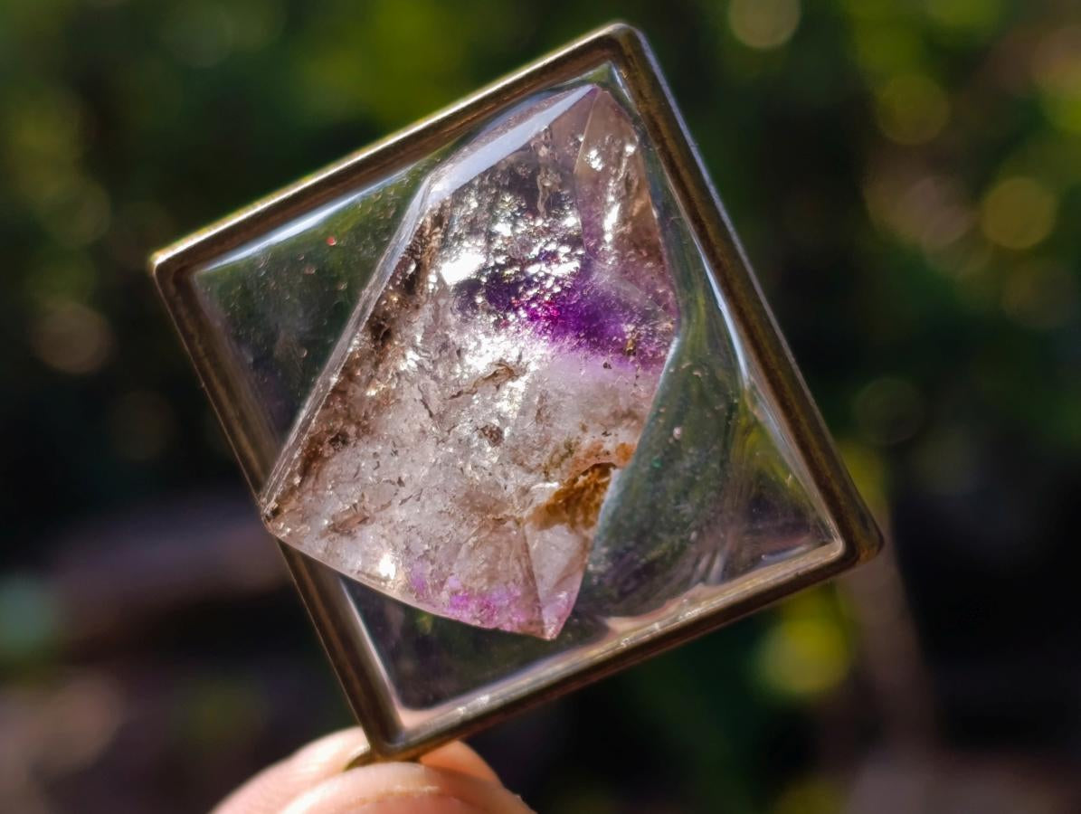 Hand Made Window Amethyst Crystal Necklace - Sold Per Item - From Akansobe, Madagascar