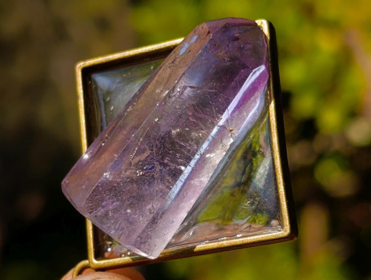 Hand Made Window Amethyst Crystal Necklace - Sold Per Item - From Akansobe, Madagascar