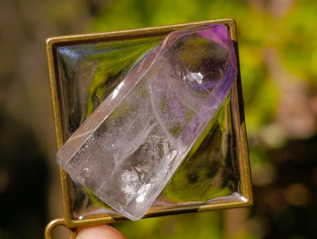 Hand Made Window Amethyst Crystal Necklace - Sold Per Item - From Akansobe, Madagascar