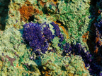 Natural XL Azurite Specimen with Cuprite and Malachite x 1 From Mashamba East Mine, Congo