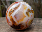 Polished Banded Carnelian Gemstone Sphere x 1 From Madagascar