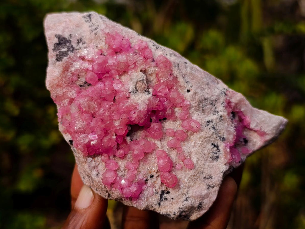 Natural Cabinet Size Rare Bright Pink Spherocobaltite Specimen x 1 From Mashamba West Mine, Congo