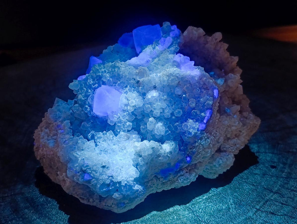 Natural Riemvasmaak Emerald Fluorite and Quartz Specimen x 1 From Riemvasmaak, South Africa