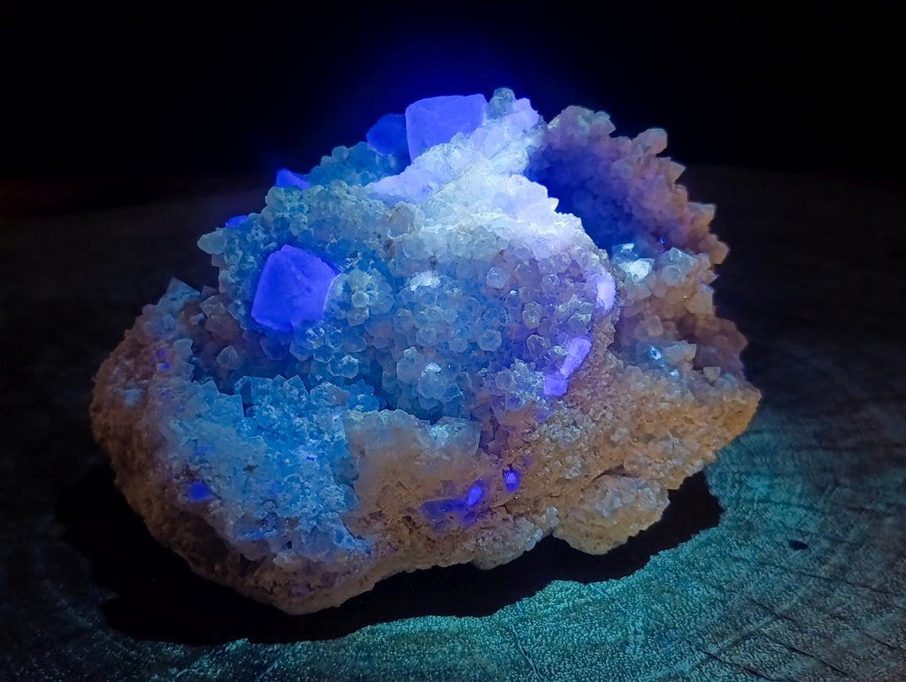 Natural Riemvasmaak Emerald Fluorite and Quartz Specimen x 1 From Riemvasmaak, South Africa