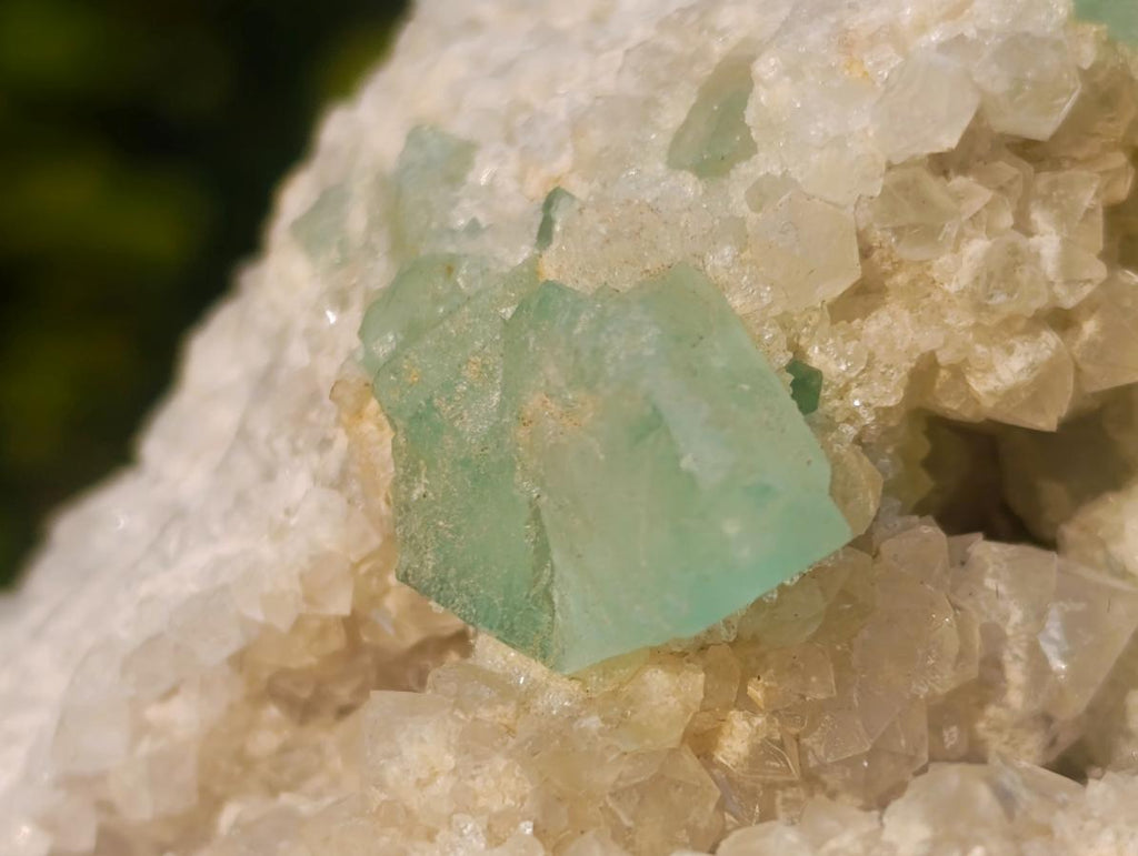 Natural Riemvasmaak Emerald Fluorite and Quartz Specimen x 1 From Riemvasmaak, South Africa