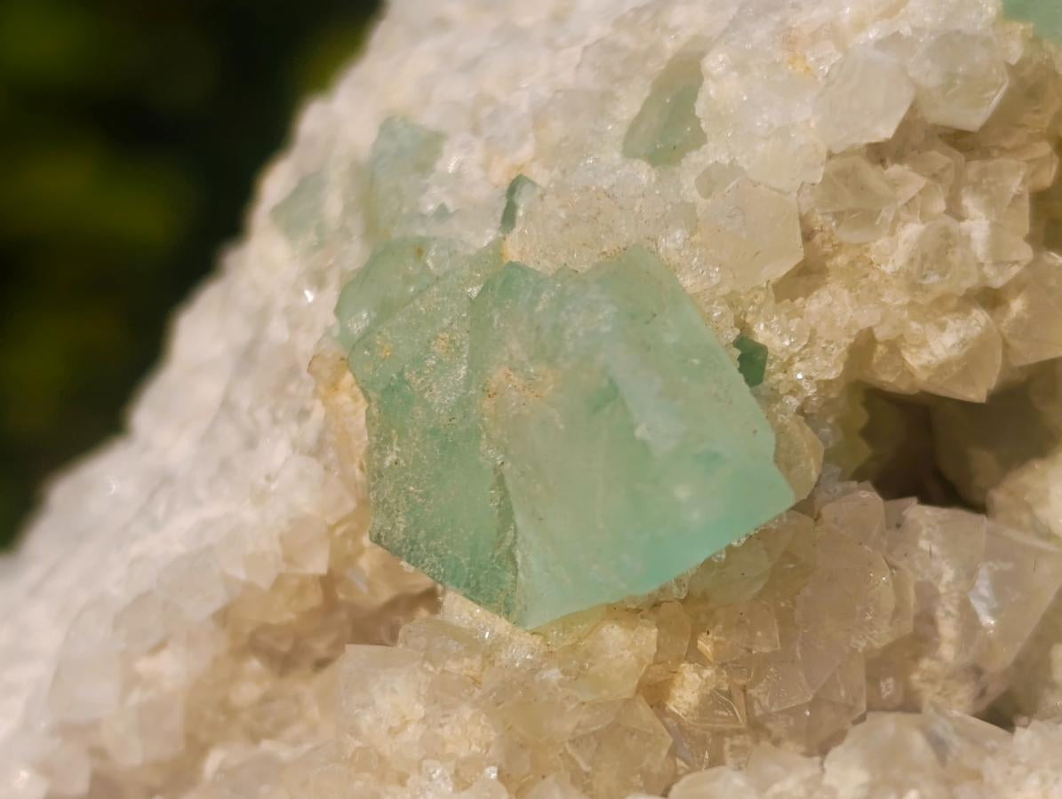 Natural Riemvasmaak Emerald Fluorite and Quartz Specimen x 1 From Riemvasmaak, South Africa