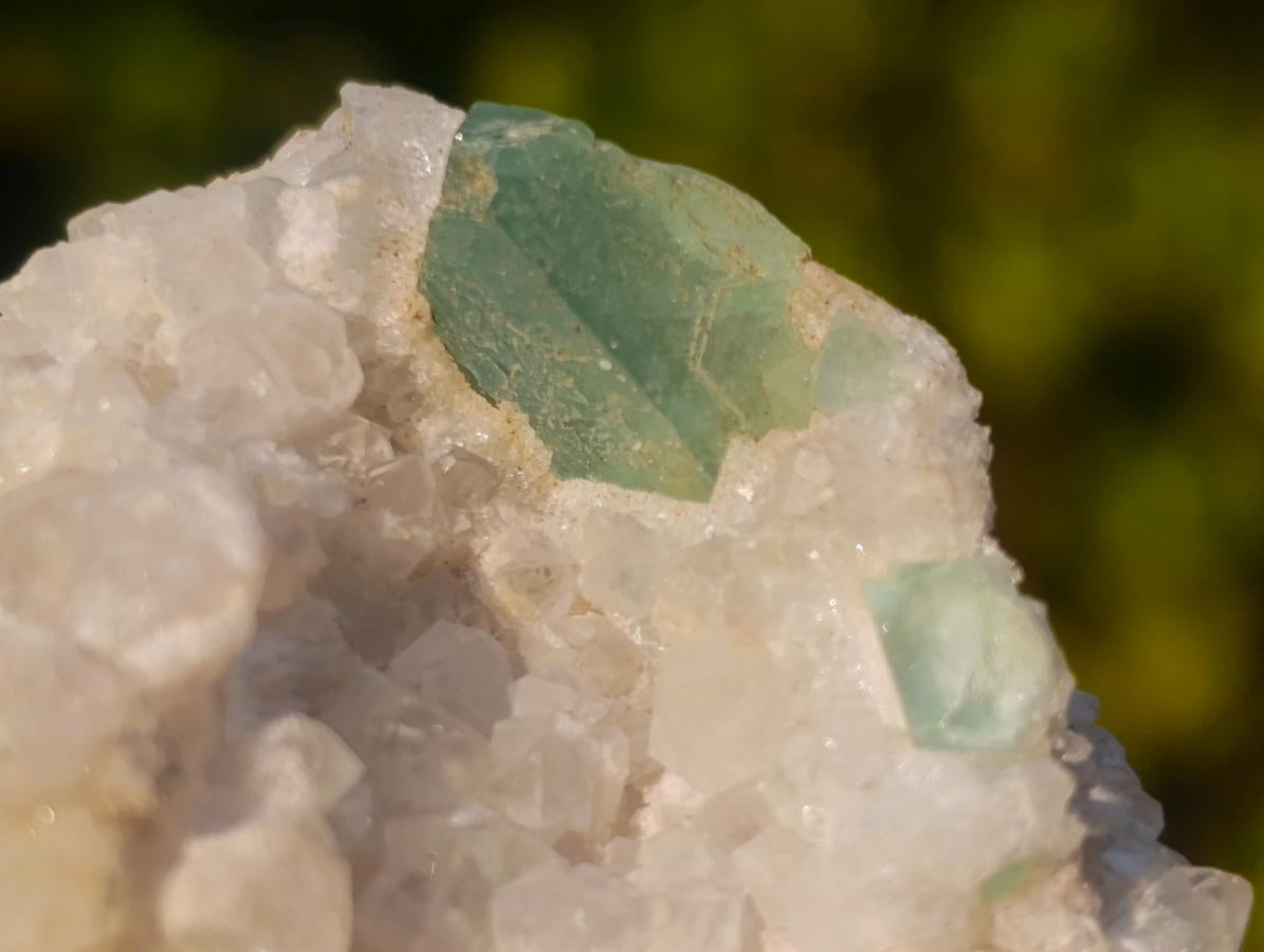 Natural Riemvasmaak Emerald Fluorite and Quartz Specimen x 1 From Riemvasmaak, South Africa