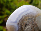 Polished and Natural Blue Lace Agate Standing Display Piece x 1 From Nsanje, Malawi
