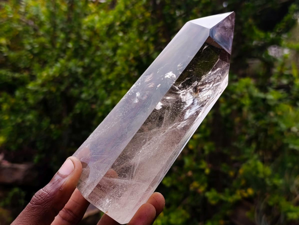 Polished Large Bright and Clear Smokey Quartz Display Crystal x 1 From Akansobe, Madagascar