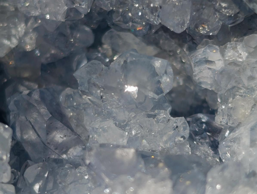 Natural Cabinet Size Blue Celestite Geode Specimen x 1 From Sakoany Madagascar