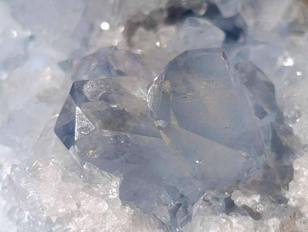Natural Cabinet Size Blue Celestite Geode Specimen x 1 From Sakoany Madagascar
