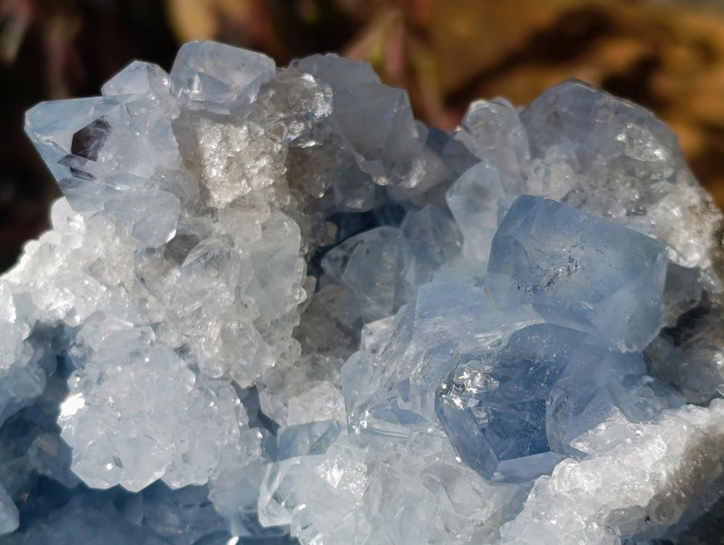 Natural Cabinet Size Blue Celestite Geode Specimen x 1 From Sakoany Madagascar